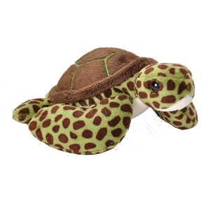 Wild Republic Pocketkins Eco Green Sea Turtle, Stuffed Animal, 5 Inches, Plush Toy, Made from Recycled Materials, Eco Friendly