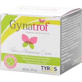 Gynatrof® Vulvar Moisturizing Cream – Feminine & Menopause Dryness, Irritation & Itch Relief, Estrogen Free, pH Balanced – Odor Control