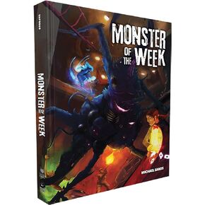 Evil Hat Productions, LLC Monster of The Week: Hardcover Edition - RPG Book for 3-5 People, Supernatural Mysteries, Adds 2 New Playbooks, Start Hunting, Action Horror Roleplaying Game