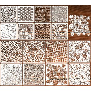 Damask Stencils 6inch Texture Stencils Reusable Layering Stencils Templates for Painting on Wood Furniture Canvas Paper Fabric