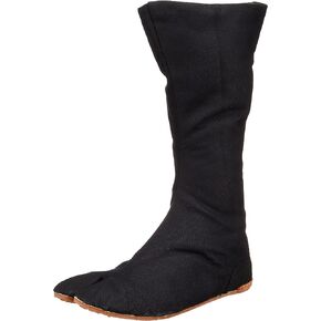 Rikio Fighter Shimebuto Black Jikatabi (Wide Calf Outdoor Tabi) (26.0 JP / 8 US Men)