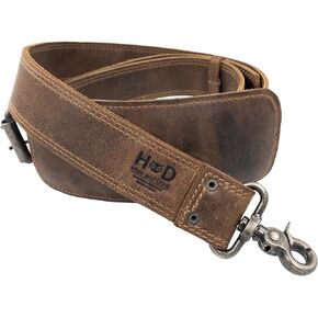 Hide & Drink, Adjustable Strap Replacement for Messenger, Duffle and Crossbody Bag, Full Grain Leather, Handmade