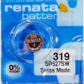 Renata Batteries 319/SR527SW Button Cell Watch Battery (5 Pack)