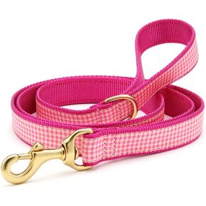 Pink Gingham Lead 5 Large (1) Dog Leash