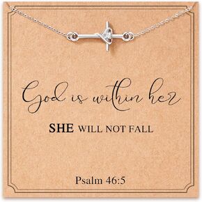 Christian Gifts for Women Teen Girls, Dainty Religious Cross Bracelet Jewelry for Godmother Friends Mom