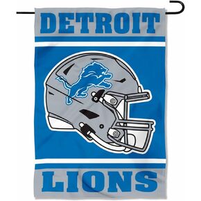 Detroit Lions Helmet Double Sided Garden Banner Flag
