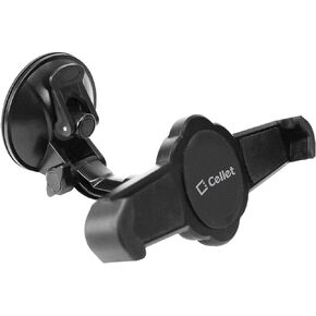 Desktop, Dashboard, Windshield Tablet Mount Holder with Extra Large Suction Cup for iPad Pro iPad Mini Air Samsung Galaxy Tab 8 7 6 Amazon Fire HD, Holds Tablets up to 9.7" Width, Black