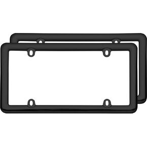 Cruiser Accessories 20640 Nouveau License Plate Frame, Black Plastic, 1 Frame