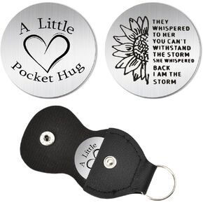 Pocket Hug Grandapa Gifts from Granddaughter Grandson, Grandfather Granddad Retirement Christmas Birthday Gifts for Papa Best Grandpa Ever Gift for Papa Grandpa Keychain Gift for Step Bonus Grandpa