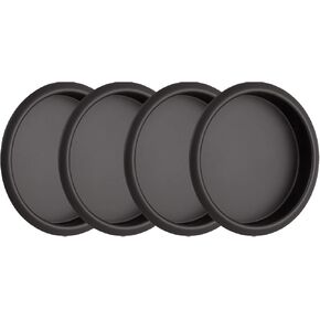 Design House 188177 2-1/8 بوصة سحب أصابع خزانة عصرية للأبواب المنزلقة، أسود مطفي، 4 عبوات in Kuwait