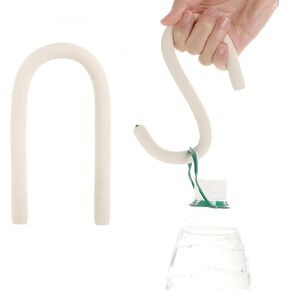 2 Pcs Bendable Hanging Hooks, Multi-Functional Flexible S Shaped Hook Portable Bending Hooks for Closet Kitchen Bedroom Home and Office, Reusable Twist Wire Ties Variable Desktop Phone Holder
