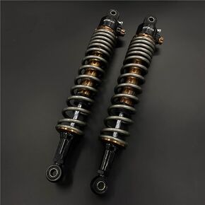 340mm Motorcycle Shock Rear Air Shocks Absorbers Suspension ATV Go Kart Quad Scooter Retro Motorcycles Street Dirt Bike Black