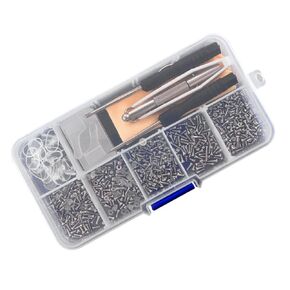 500Pcs/Set Screws Kit Nuts Nose Pad Optical Repair Tool Assorted Kit Set for Eyeglass Sunglasses