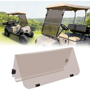 Tinted/Smoke for Yamaha Golf Cart Windshield G22 Models 2003-2006 Folding Down Windscreen Gas or Electric (Tinted)