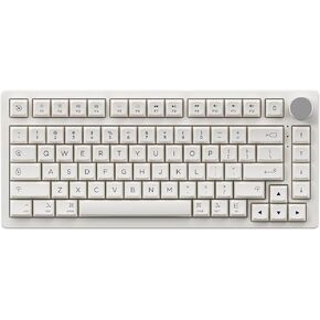 Akko 75% Mechanical Keyboard PC75B Plus Air, Top Mount Hot Swappable RGB Wired/Wireless Gaming Keyboard with OSA Profile for Mac Windows (Akko V3 Cream Yellow Pro)