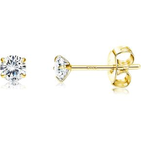 20G Sterling Silver Small Stud Earrings for Women Men, Gold Silver Earrings CZ Helix Cartilage Piercing Earrings Studs 2-5mm