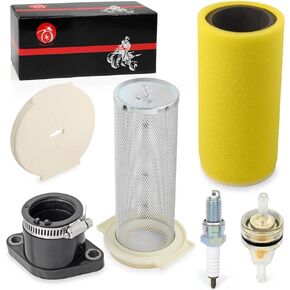 Air Filter Guide End Cap Kit Spark Plug 2000 2001 2002 For Yamaha KODIAK 400 YFM400 5GH-14458-01-00 5GH-14451-00-00