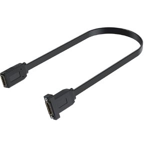 Poyiccot Flat HDMI Extension Cable 1.5ft, 4K HDMI Female to Female Cable, 18Gbpe HDMI to HDMI Extender Cord, Panel Mount HDMI Extension Cable for Ethernet 3D 4K Monitors HDTV