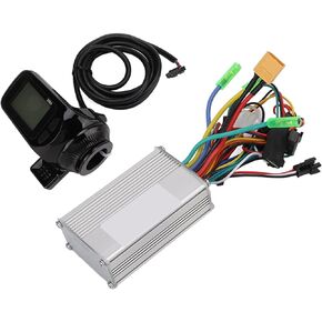 Alomejor 36/48/60V 350W Electric Brushless Controller Motor, 3 Mode Sine Controller Kit with LCD Display Panel Shift Switch for Scooter