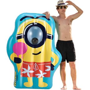 BigMouth Minions Pool Float Raft, Large Inflatable Despicable Me 4 Floatie, Fun Summer Water Toys, Licensed Minions Movie Merchandise - Summer Treat in Kuwait