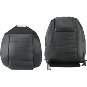 AUTOKAY Seat Cover Set Driver Bottom-Top Black for Ford Mustang 2007-2009