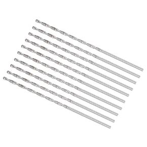 Mini Twist Drill Bit, 2mm Drill Diameter 85mm Total Length, High Speed Steel Twist Drill Bit - (Applications: for Metal Plastic and Woodwork), 10-Pieces