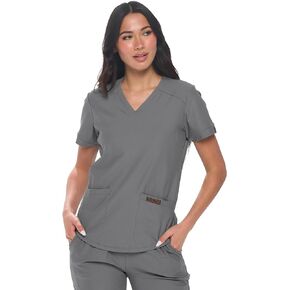 Womens Scrub Top Max Stretch 2 Pocket Scrub Top for Women