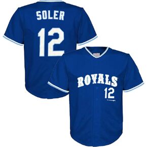 Outerstuff Jorge Soler Kansas City Royals Blue #12 Kids Youth 4-20 Alternate Fashion Player Jersey