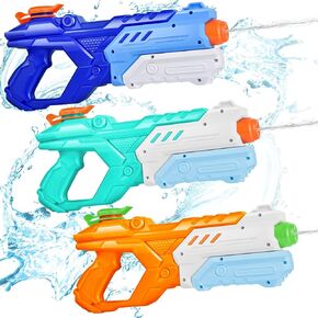 Quanquer Water Guns for Kids Adults - 3 Pack Super Squirt Water Toy Gun 600CC High Capacity Long Shooting Range Water Soaker Blaster for Summer Swimming Pool Beach Outdoor Water Fighting Party