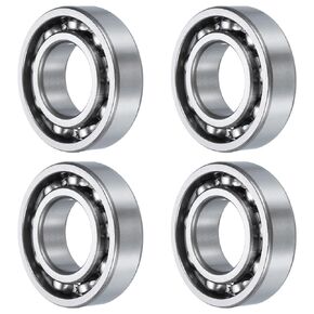 uxcell 4 Pcs 63/22 Deep Groove Ball Bearing, 22mm x 56mm x 16mm High Carbon Chrome Steel Z3 Double Rubber Sealed Bearing (ABEC3)