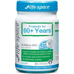 Life Space Probiotic for 60+ Years 60 Capsules