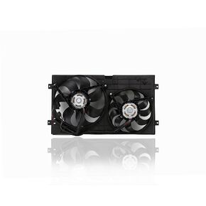 Dual Radiator and Condenser Fan Assembly - Pacific Best Inc. Compatible/Replacement for VW3115101 98-06 Volkswagen VW Beetle 1.8/2.0L Non-Turbo