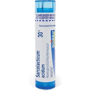 Sarcolacticum Acidum 30c Homeopathic Relief for Pain and Stiffness from Muscular Overexertion - 80 Pellets