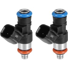 X AUTOHAUX 2 Pcs 2521068 0280158258 Fuel Injector for Polaris Sportsman SP X2 450 570 2014-2019 for Polaris for Ranger XP Crew 900 2013-2019 for Polaris RZR 900 2014-2019 Black