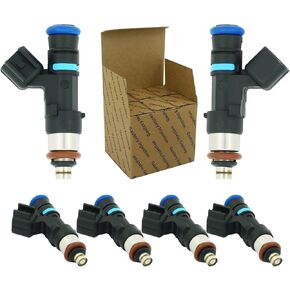 0280158055 Fuel Injectors Compatible with Ford Mustang Ranger Explorer Sport Trac Mazda B4000 2005-2010 Mercury Mountaineer 2006-2010 Land Rover LR3 2006-2009 4.0L （6 Pcs）