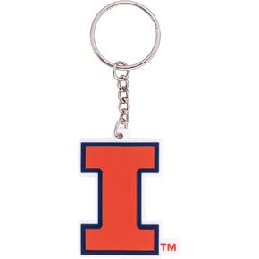 حامل مفاتيح السيارة من Desert Cactus University of Illinois Fighting Illini U of I (PVC A)