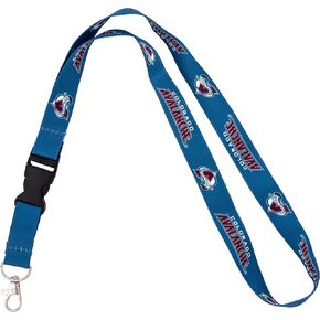 Desert Cactus Colorado Avalanche Lanyard NHL National Hockey League Car Keys ID Badge Holder Keychain Detachable Breakaway Snap Buckle (Lanyard 2 - Blue)