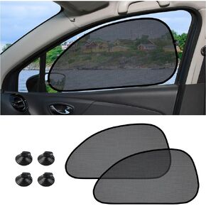2PCS Foldable Car Sun Shade for Front Side Window,[Summer Car Essentials] Car Window Shade for Sunburn Protection & Cooling,Universal Car Accessories Interior Automotive Window Sunshades
