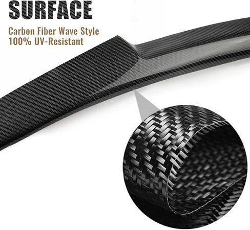 Rear Spoiler Wing Compatible with 2006-2011 E90 3 Series 323i 325i 328i 328i xDrive 330xi 335i & 2008-2012 E90 M3 Sedan 4-Door Carbon Fiber Style Rear Trunk M4 Style Spoiler Wing in Saudi Arabia