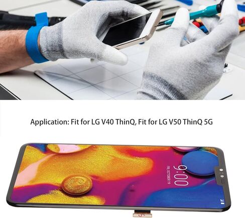 استبدال الشاشة لـ LG V40 ThinQ لـ LG V50 ThinQ 5G، شاشة LED للهاتف 6.4 بوصة تعمل باللمس محول رقمي كامل مع أدوات إصلاح لـ V400N V405UA V409N V405TAB in Kuwait