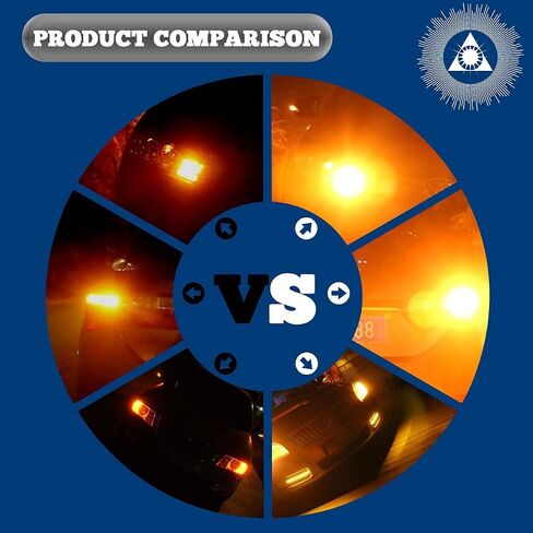2PCS 1156 LED Bulb 4500LM 3570S Chips No Hyper Flash Error Free Super Bright P21W BA15S 3497 7506 LED Bulbs With Fans For Car Turn Signal Light,Back Up Light,Tail Lights (Amber) in Saudi Arabia