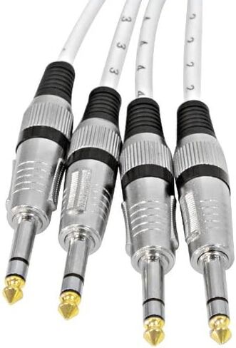 12 Channel 1/4" TRS Snake Cable - 5 Feet Long - Serviceable Ends - Pro Audio Effects Snake for Live Live, Recording, Studios, and Gigs - Patch, Amp, Mixer, Audio Interface 5' in Saudi Arabia