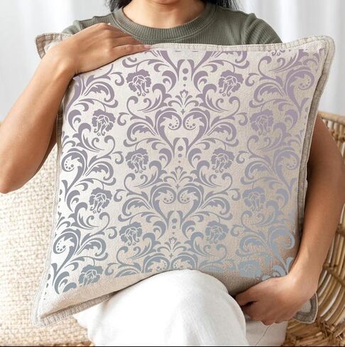 Damask Stencils 6inch Texture Stencils Reusable Layering Stencils Templates for Painting on Wood Furniture Canvas Paper Fabric in Kuwait