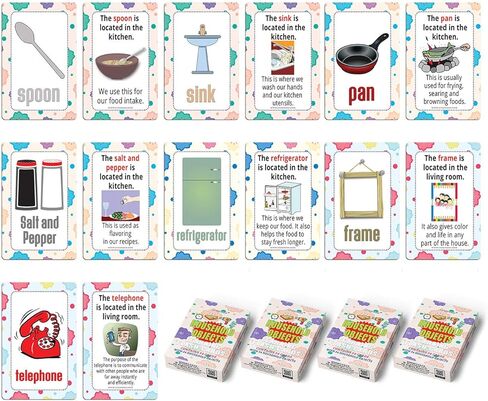 Creanoso Country Flags and Their Capital Learning Cards for Kids Bulk Set (4-Deck) - Pretty Favors Decor Decal Supply - Stocking Stuffers Gifts for Boys Girls Christmas Holidays Activities – DIY Art in Kuwait