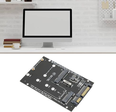 محول محول M.2 إلى SATAs، سرعة نقل سريعة، مجموعة محول PCB MSATA العملية، بطاقة محول توسيع القرص الصلب، بطاقة محول اثنين في واحد للكمبيوتر in Saudi Arabia