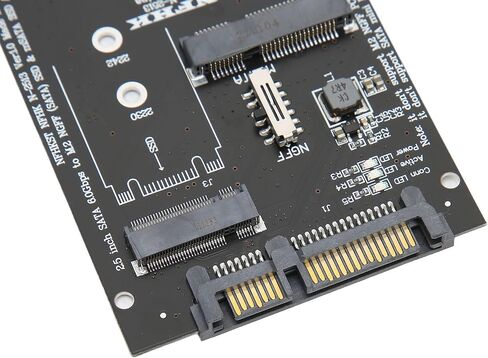 محول محول M.2 إلى SATAs، سرعة نقل سريعة، مجموعة محول PCB MSATA العملية، بطاقة محول توسيع القرص الصلب، بطاقة محول اثنين في واحد للكمبيوتر in Saudi Arabia