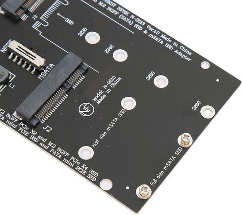 محول محول M.2 إلى SATAs، سرعة نقل سريعة، مجموعة محول PCB MSATA العملية، بطاقة محول توسيع القرص الصلب، بطاقة محول اثنين في واحد للكمبيوتر in Saudi Arabia