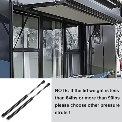 20 inch 80 Lbs Gas Struts Prop Shock 71794 C16-08053 fit for RV Side Door Motorhome Door Camper Shell Rear Window Tonneau Cover Trap Door TV Cabinet RV Bed, 2Pcs in Saudi Arabia