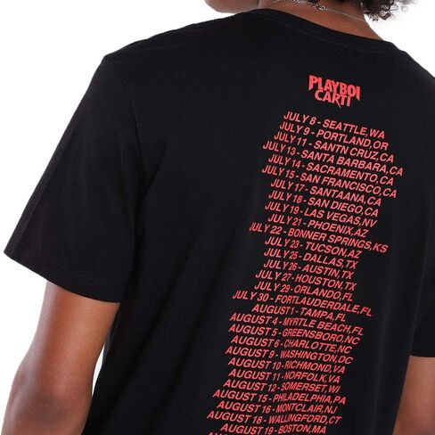 Men's Hip Hop Full Letter Printing Summer Hot T-Shirt High Cotton Crewneck Rapper Short Sleeve Tops… in Saudi Arabia