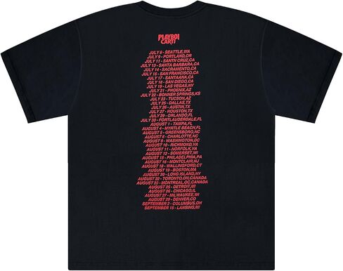 Men's Hip Hop Full Letter Printing Summer Hot T-Shirt High Cotton Crewneck Rapper Short Sleeve Tops… in Saudi Arabia
